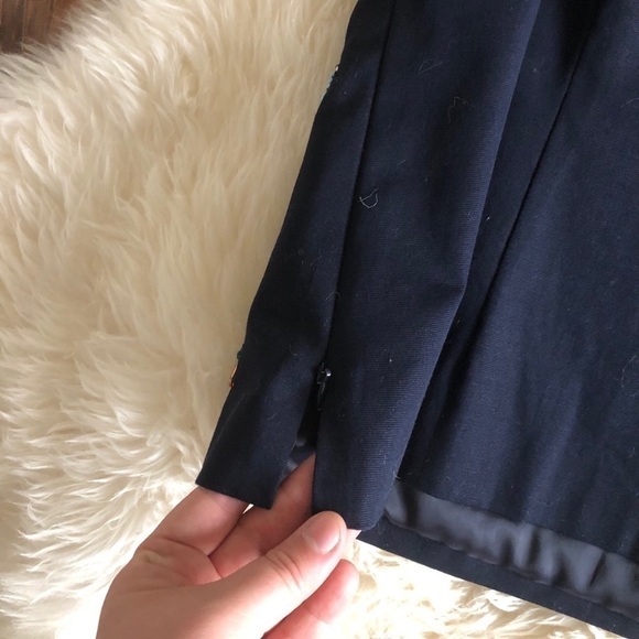 RSVP Talbots Faille Sequin Beaded Jewel Insect Top - Picture 9 of 10